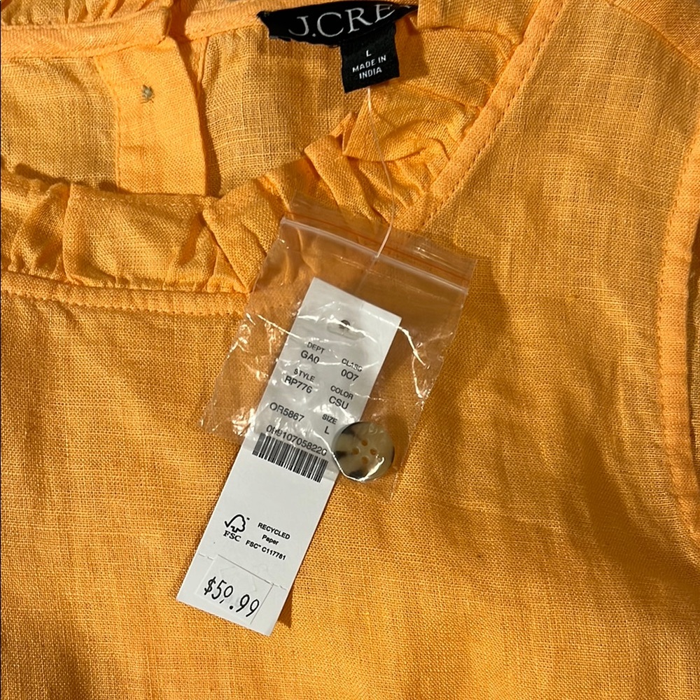J. Crew top yellow